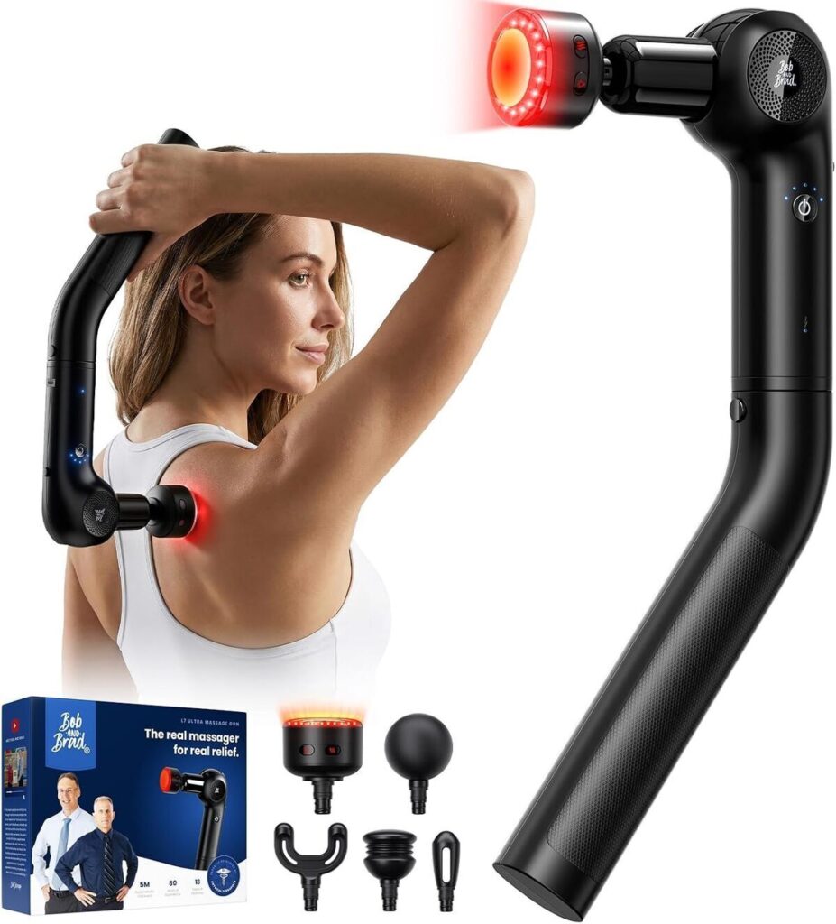 Test : pistolet de massage BOB AND BRAD avec chaleur et lumière rouge